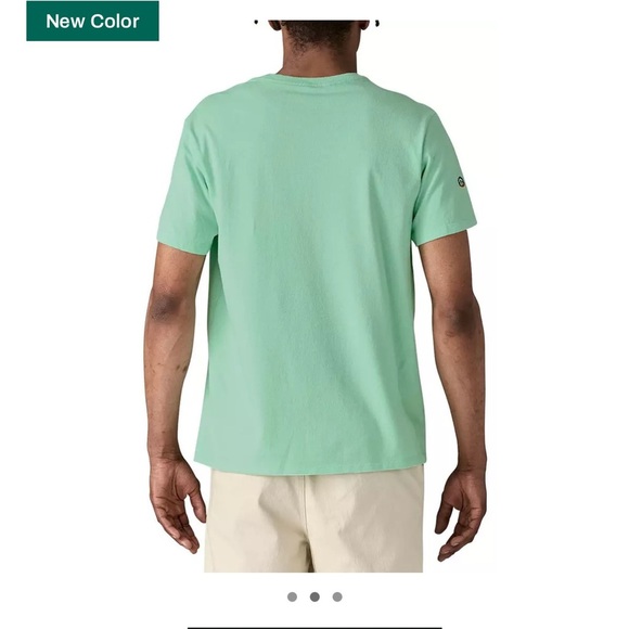 Patagonia Men's Medium Fitz Roy Icon Responsibili-Tee T-Shirt Rinsed Green NWT - Picture 4 of 10